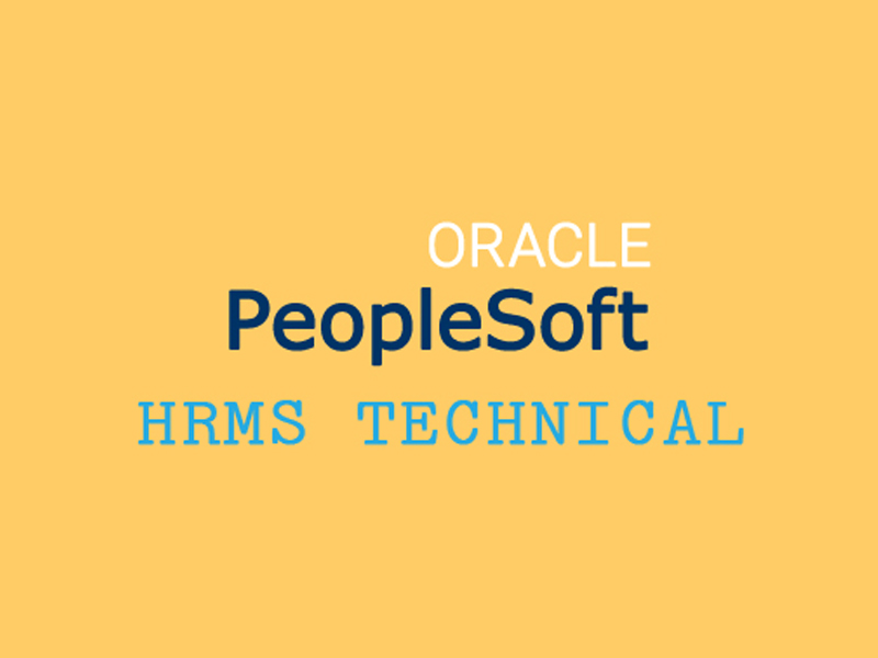 Peoplesoft HRMS Technical